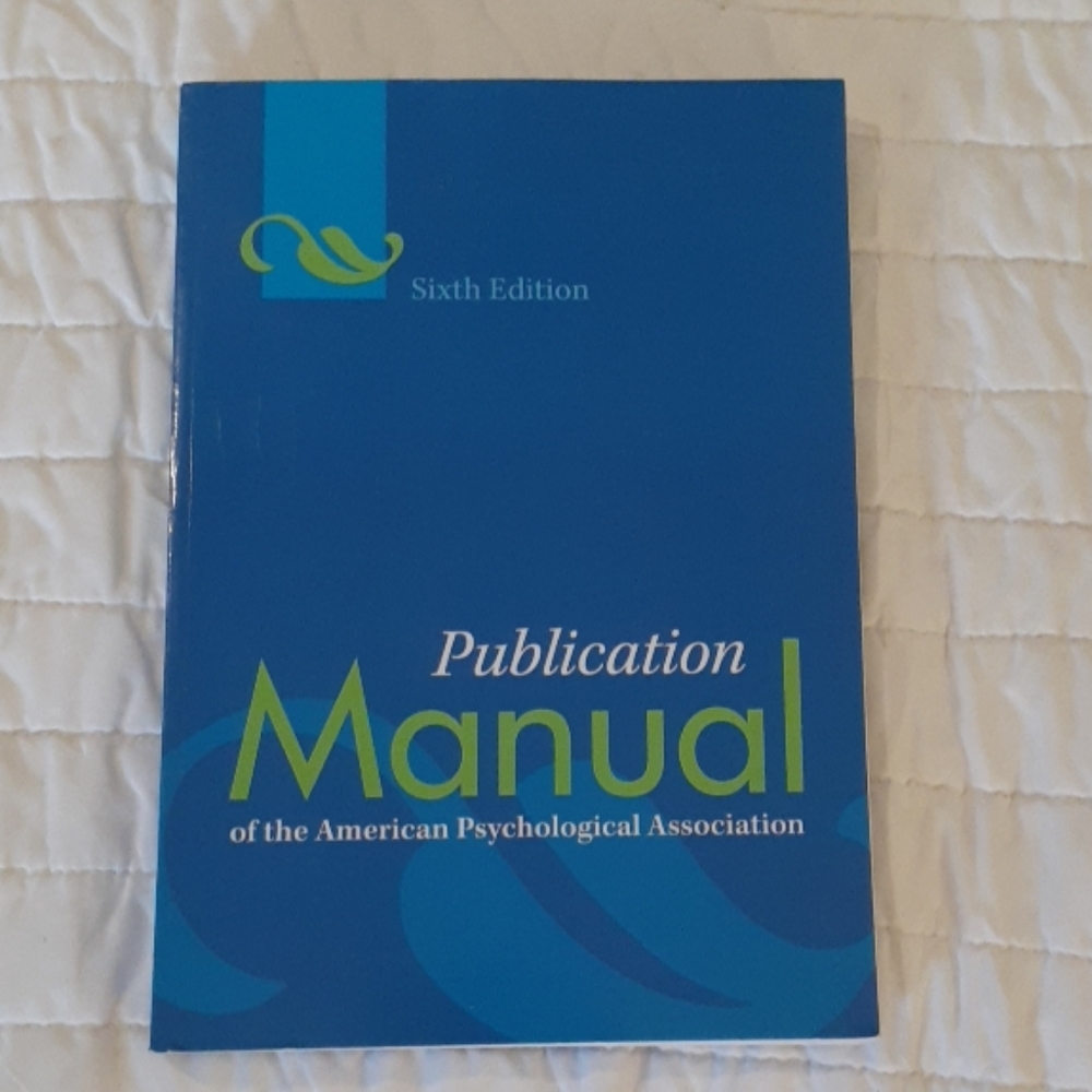 Publication Manual of the American Psychological